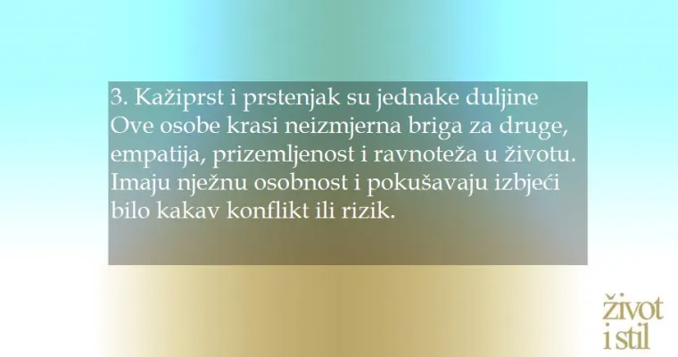 Zapisano je u prstima: saznajte &scaron;to njihova duljina govori o va&scaron;oj osobnosti