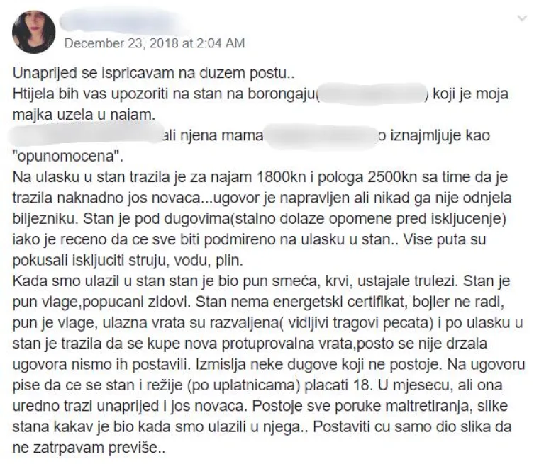 Štakori, izbacivanje, prijetnje: TOP 12 horor priča o najmodavcima u Hrvatskoj