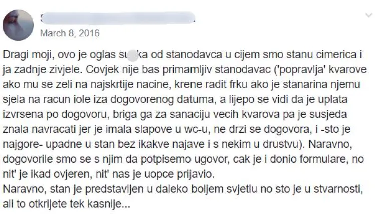 &Scaron;takori, izbacivanje, prijetnje: TOP 12 horor priča o najmodavcima u Hrvatskoj