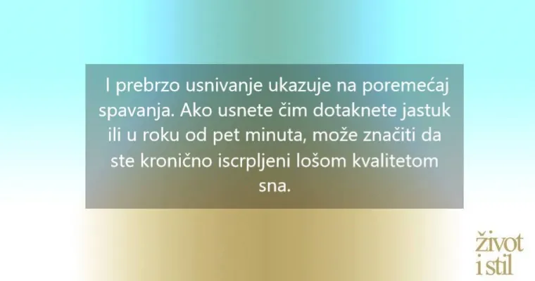 9 znakova koji mogu upućivati na poremećaj spavanja