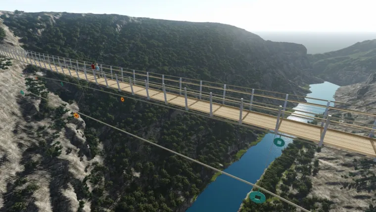 Dalmacija će dobiti jedan od najvećih visećih pje&scaron;ačkih mostova na svijetu, pogledajte kako će izgledati