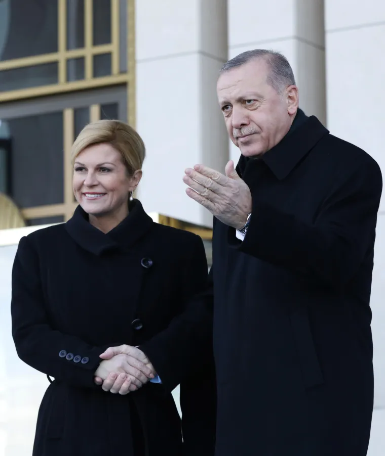 Predsjednica nakon sastanka s Erdoganom: 'Hrvatska će nastaviti podržavati turski put u Uniju'