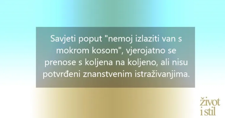 Savjeti koje su svi roditelji čuli, a ne pomažu da se dijete ne razboli