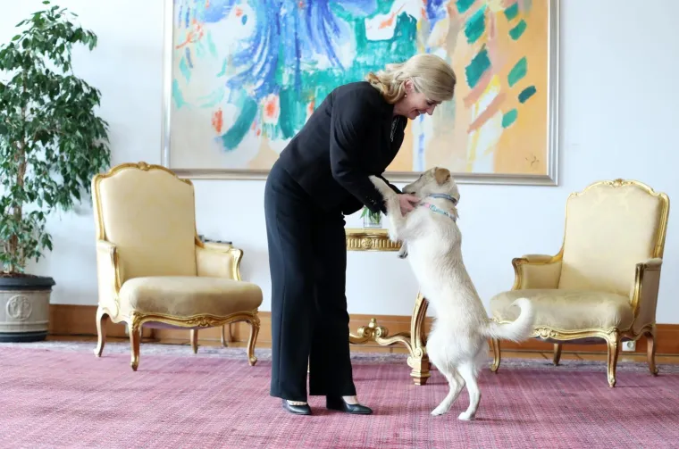 U Uredu predsjednice održan je Dan otvorenih vrata na temu "Za ljep&scaron;u na&scaron;u - Gospodarenje otpadom". Tijekom susreta s građanima predsjednica se pohvalila koje sve trikove je naučila kujica Kika.
