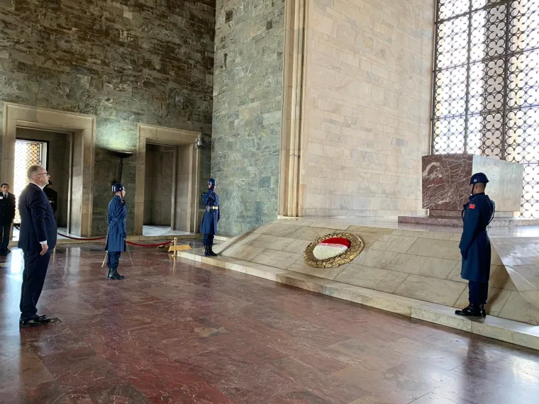 Ministar Božinović stigao u Ankaru: Nakon polaganja vijenca slijedi susret s turskim kolegom
