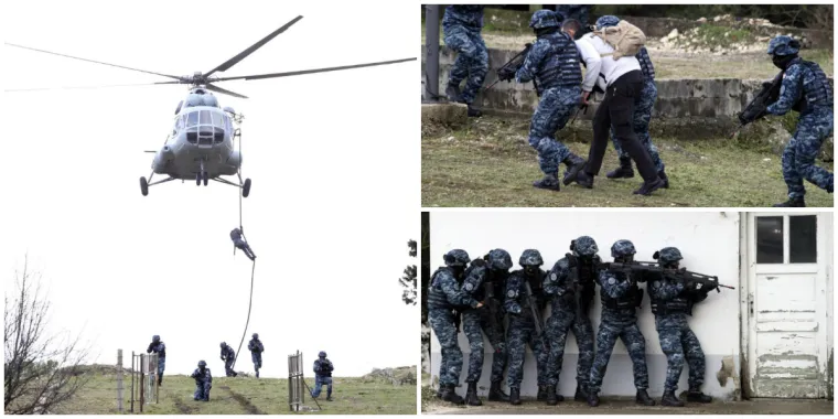 Predsjednik Vlade Andrej Plenković, ministar obrane Damir Krstičević i načelnik Glavnog stožera Oružanih snaga RH general zbora Mirko &Scaron;undov obi&scaron;li su vojarnu 116. brigade Hrvatske vojske gdje je vojska izvela vježbu.