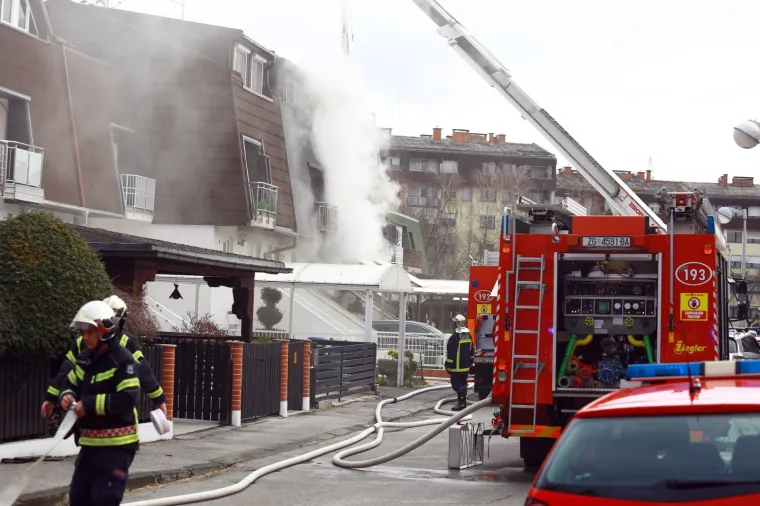 Veliki požar u Zagrebu: Pogledajte intervenciju vatrogasaca