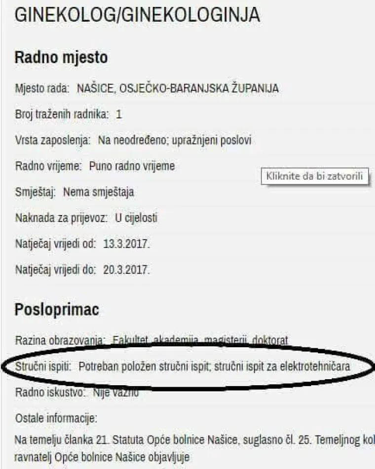 Spermačice, stra&scaron;itelji i ginekolozi elektrotehničari: 15 najčudnijih oglasa za posao u Hrvatskoj i &scaron;ire