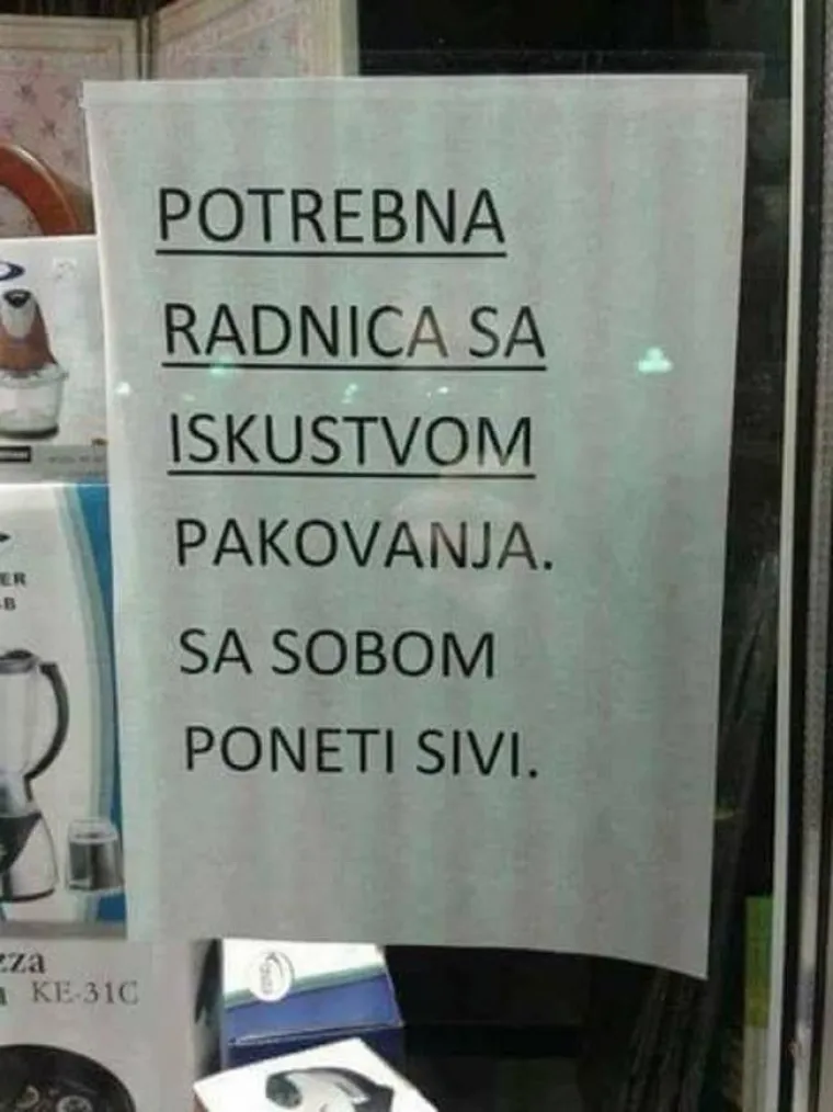 Spermačice, stra&scaron;itelji i ginekolozi elektrotehničari: 15 najčudnijih oglasa za posao u Hrvatskoj i &scaron;ire