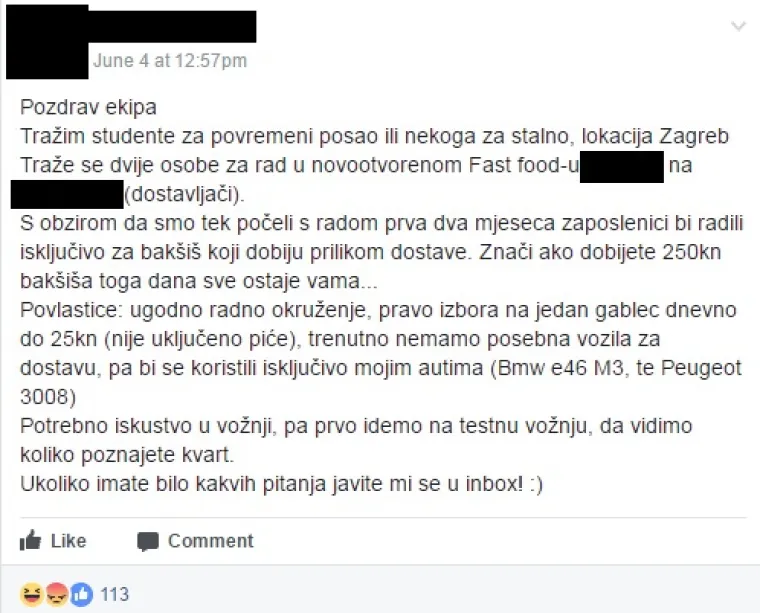 Spermačice, stra&scaron;itelji i ginekolozi elektrotehničari: 15 najčudnijih oglasa za posao u Hrvatskoj i &scaron;ire