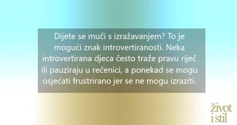 Tihi izvana, a glasni iznutra: ovo su znakovi da je va&scaron;e dijete introvert