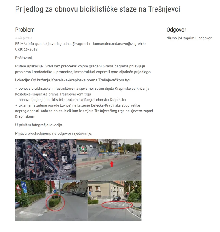 Grad bez prepreka - aplikacija