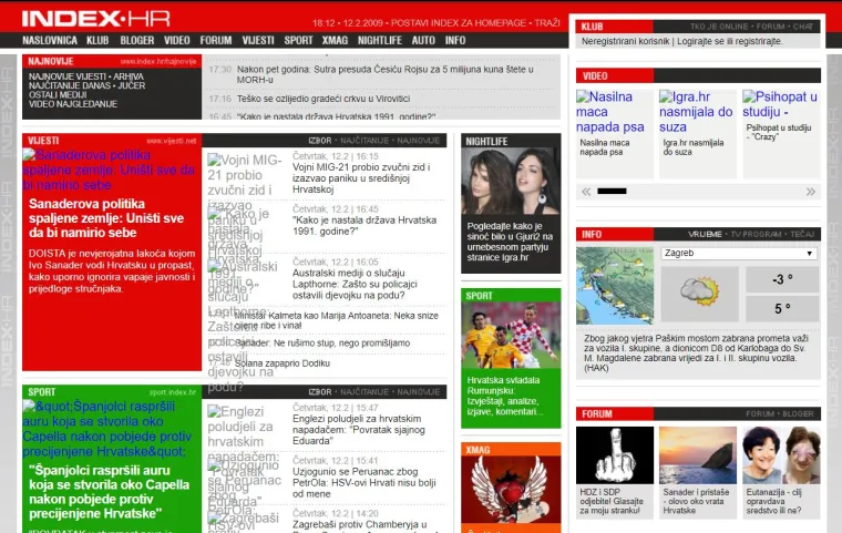 Sjećate li ih se? Ovako su izgledale najposjećenije stranice u Hrvatskoj prije 10 godina
