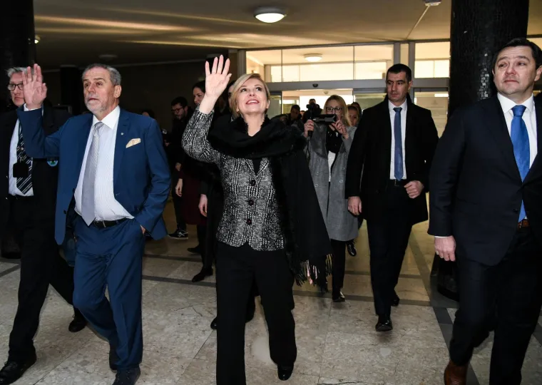 Milan Bandić primio predsjednicu Kolindu Grabar-Kitarović u Gradskoj upravi