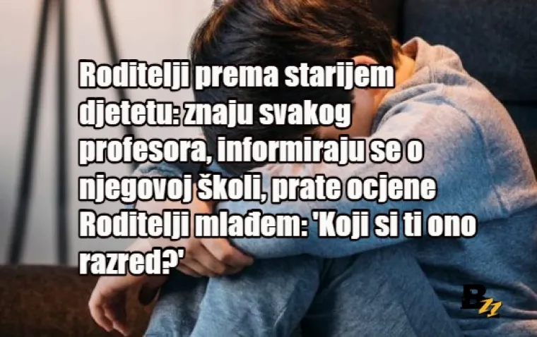 Situacije koje će samo mlađa djeca u familiji razumjeti: 'Baka je sve dala burazu jer je on nasljednik, prvorođenac'