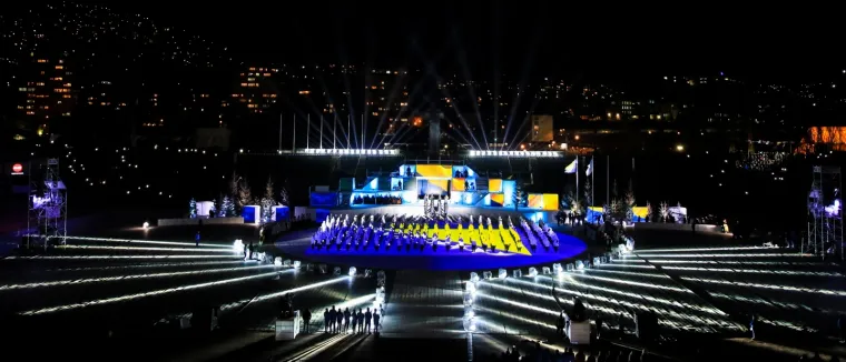 Legendarni Vučko bio je najveća zvijezda na otvorenju Europskog olimpijskog festivala za mlade