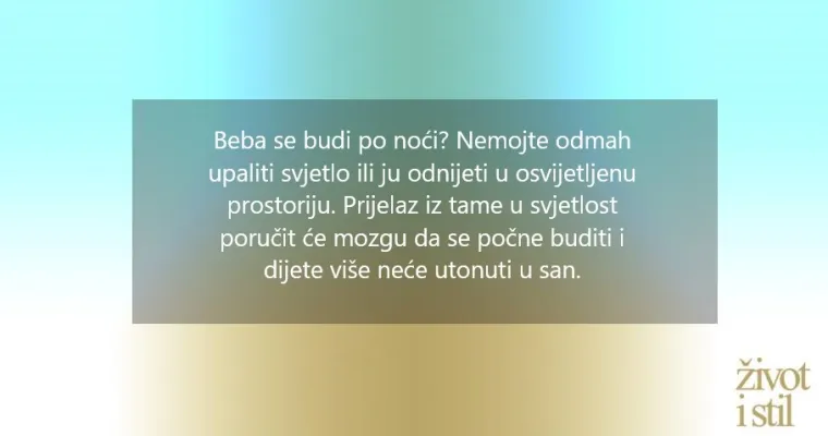 Ne sjećate se kada ste vi i beba spavali cijelu noć? Ovi savjeti stručnjaka sigurno će pomoći