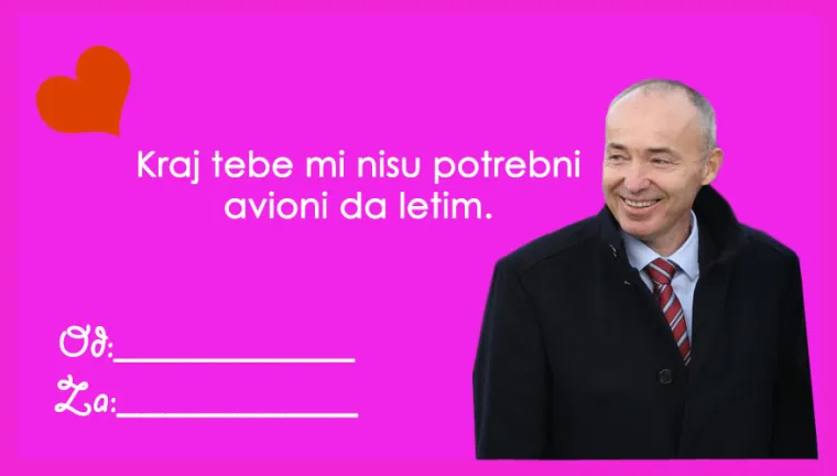 Čestitaj Valentinovo najdražim političarem: 'Izgradila si žičaru do mog srca; ti povećava&scaron; moj minimalac'