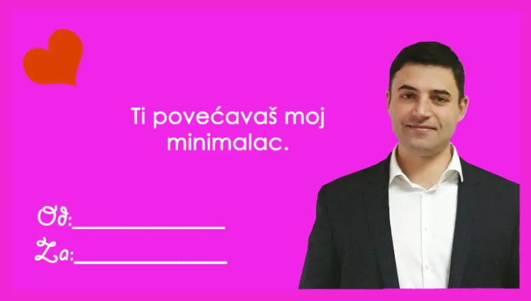 Čestitaj Valentinovo najdražim političarem: 'Izgradila si žičaru do mog srca; ti povećava&scaron; moj minimalac'