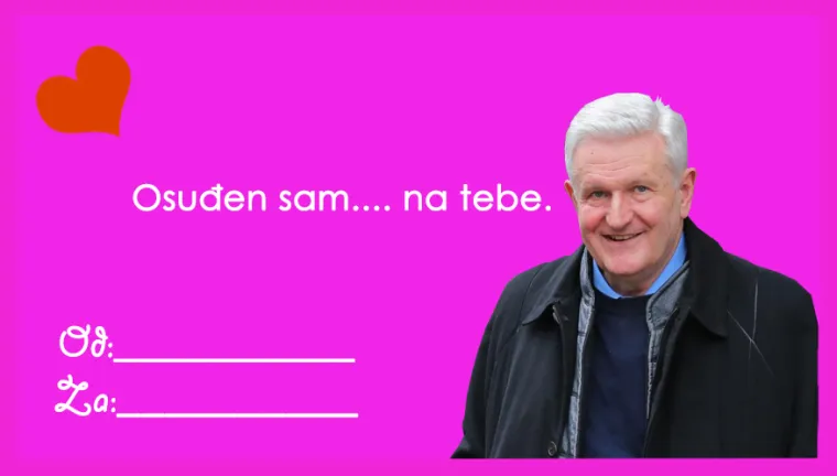 Čestitaj Valentinovo najdražim političarem: 'Izgradila si žičaru do mog srca; ti povećava&scaron; moj minimalac'