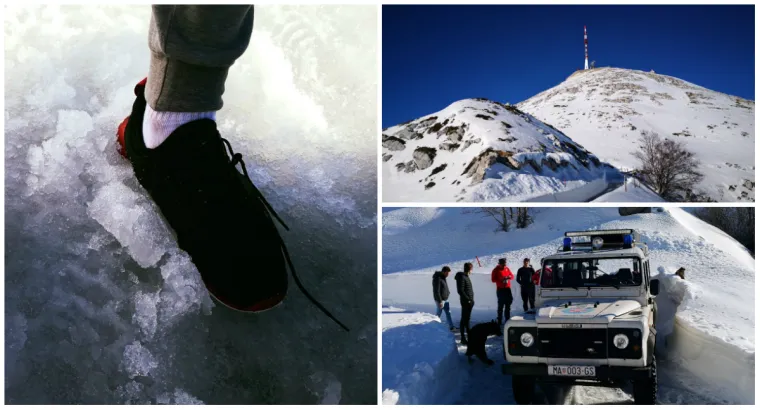 Upla&scaron;en zvao u pomoć: Na snijegom zatrpano Biokovo krenuo u - tenisicama!