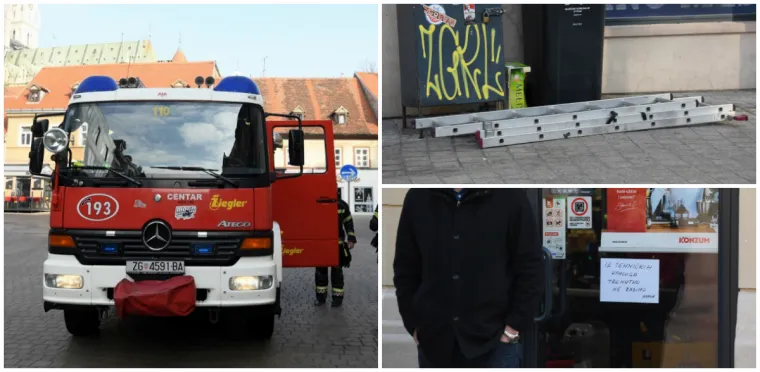 Stra&scaron;na nesreća u centru Zagreba: Radnik s tri metra visine pao u okno svjetlarnika