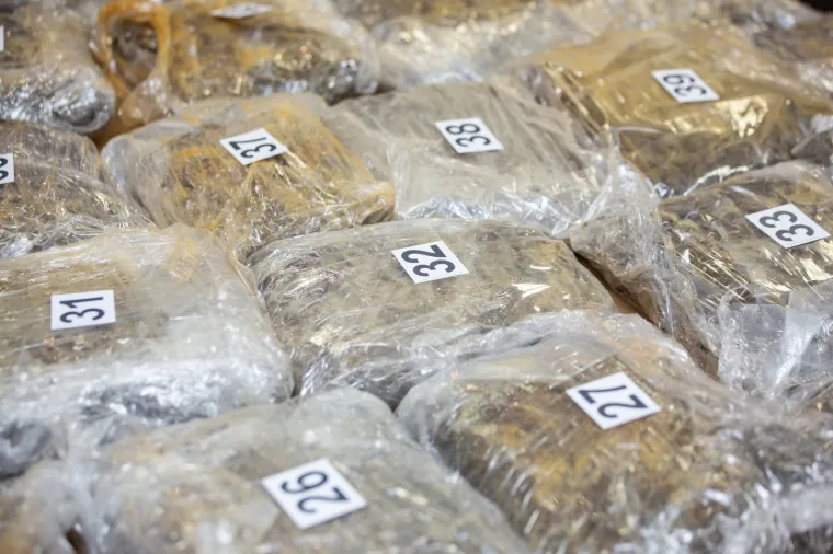 CRNOGORCI PALI NA GRANICI SA 61 KILOGRAMA MARIHUANE: Pogledajte tu hrpu trave