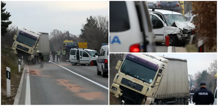Tragedija kod Selca: U sudaru kamiona i automobila poginula jedna osoba