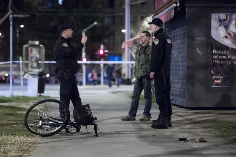 Policijski očevid kod križanja Horvaćanske i ulice Hrgovići