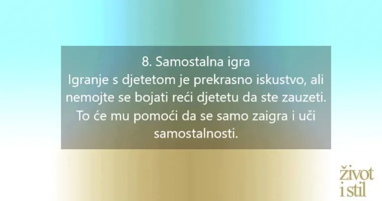 Montessori kod kuće: 10 zadataka koji će vam pomoći odgojiti samostalno dijete