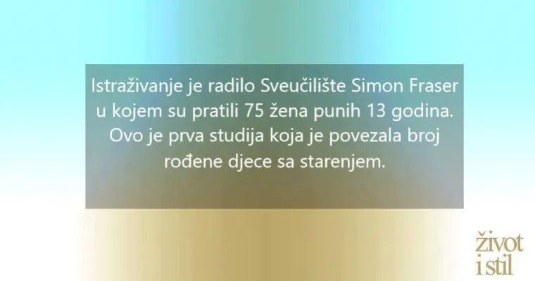 Žene koje imaju vi&scaron;e djece stare sporije