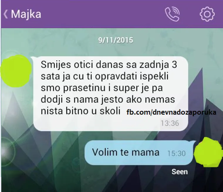 30 najjačih poruka roditelja: 'Pi&scaron;em ovu poruku srednjim prstom samo da zna&scaron; da sam ljuta'