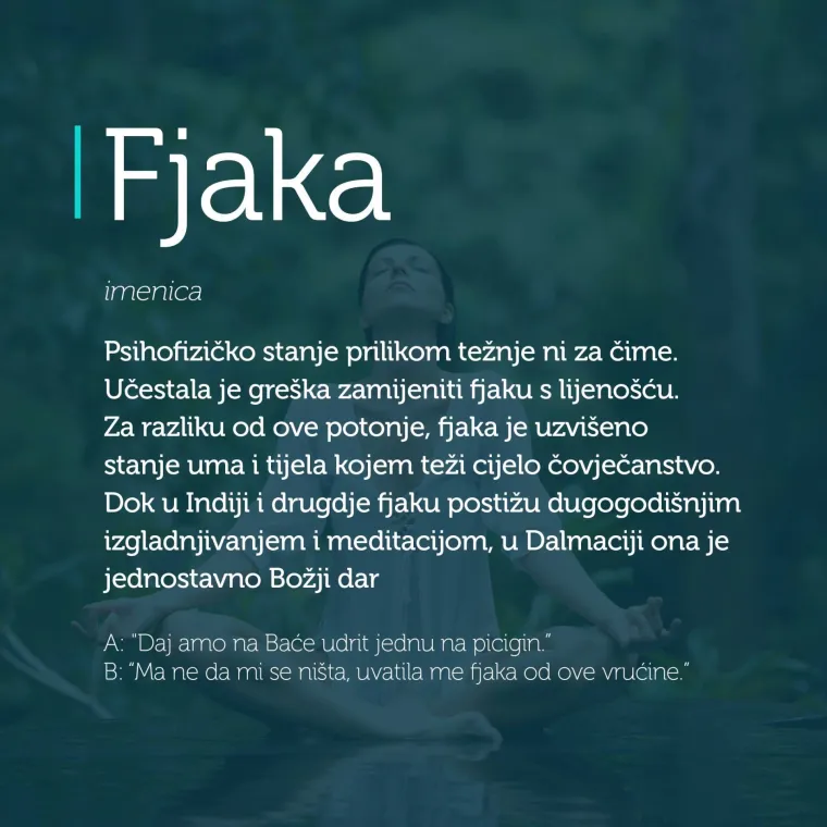 'Iz di&scaron;peta nejden u program': 30 riči iz džepnog rječnika dalmatinskog dijalekta