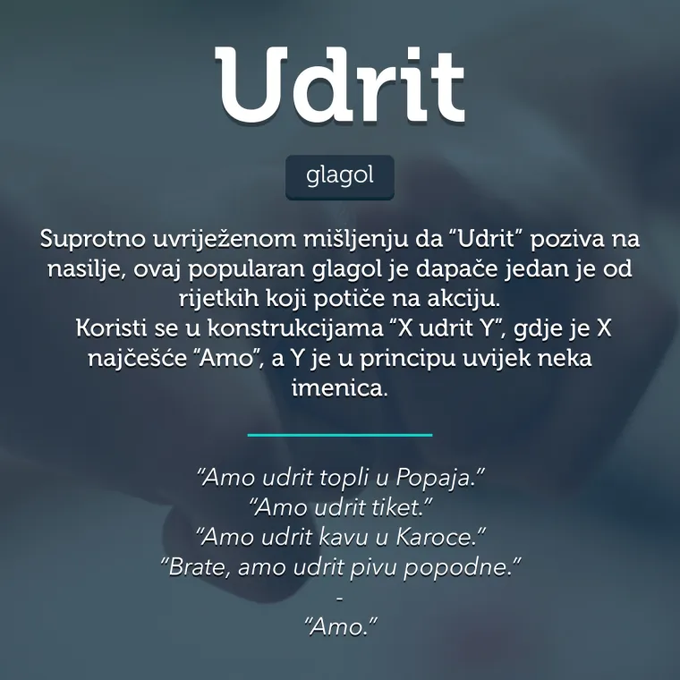 'Iz di&scaron;peta nejden u program': 30 riči iz džepnog rječnika dalmatinskog dijalekta