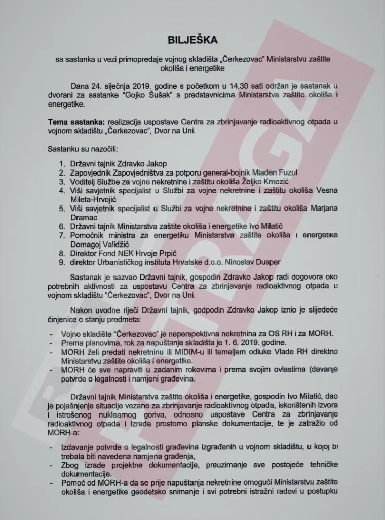 Imamo dokument! Hrvatska u vojarni Čerkezovac gradi odlagali&scaron;te za radioaktivni otpad