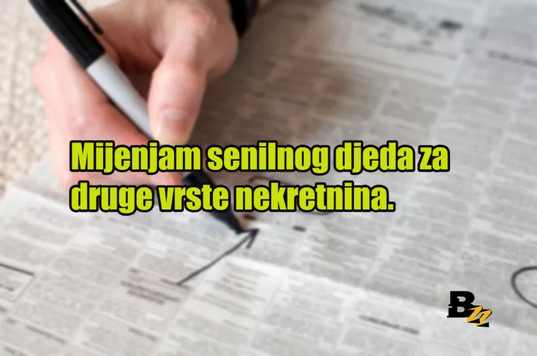 'Mijenjam cimera koji hrče za cimericu koja stenje': 20 najluđih oglasa koje smo ikada vidjeli