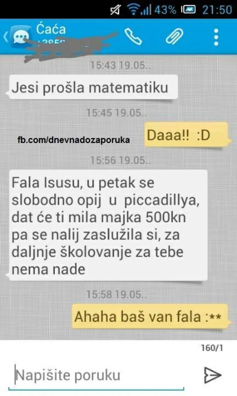 JO&Scaron; 30 najjačih poruka roditelja: 'Ako ne dođe&scaron; doma isti čas, ide&scaron; u dom. Voli te mama'