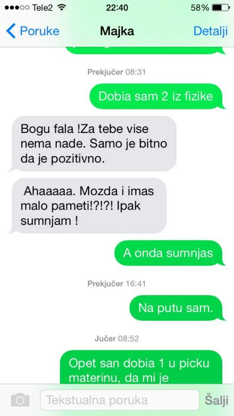 JO&Scaron; 30 najjačih poruka roditelja: 'Ako ne dođe&scaron; doma isti čas, ide&scaron; u dom. Voli te mama'