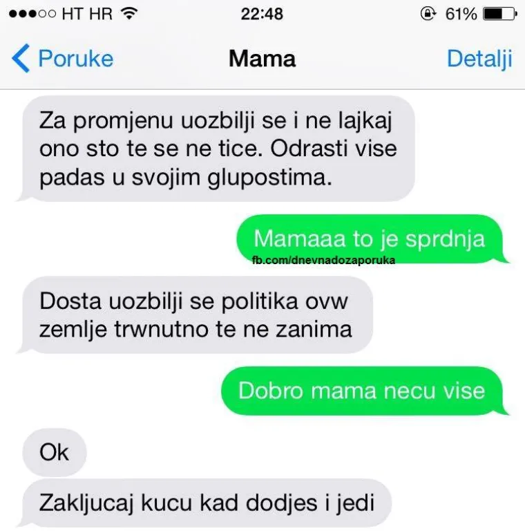 JO&Scaron; 30 najjačih poruka roditelja: 'Ako ne dođe&scaron; doma isti čas, ide&scaron; u dom. Voli te mama'