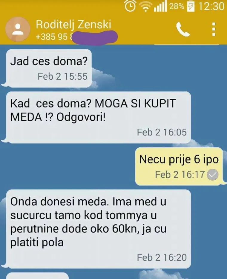 JO&Scaron; 30 najjačih poruka roditelja: 'Ako ne dođe&scaron; doma isti čas, ide&scaron; u dom. Voli te mama'
