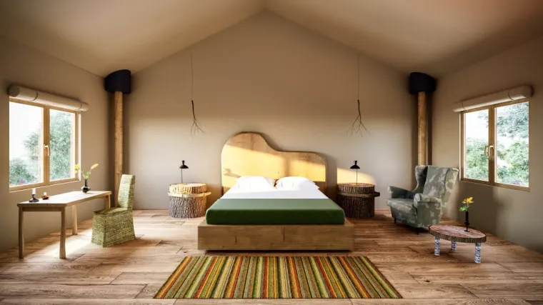 'Teslino gnjezdo' usred čarobne Like: Vile u divljini &scaron;ume, na kro&scaron;njama drveća, na jezeru...