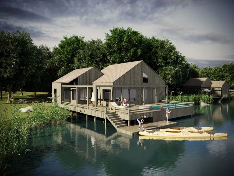 'Teslino gnjezdo' usred čarobne Like: Vile u divljini &scaron;ume, na kro&scaron;njama drveća, na jezeru...