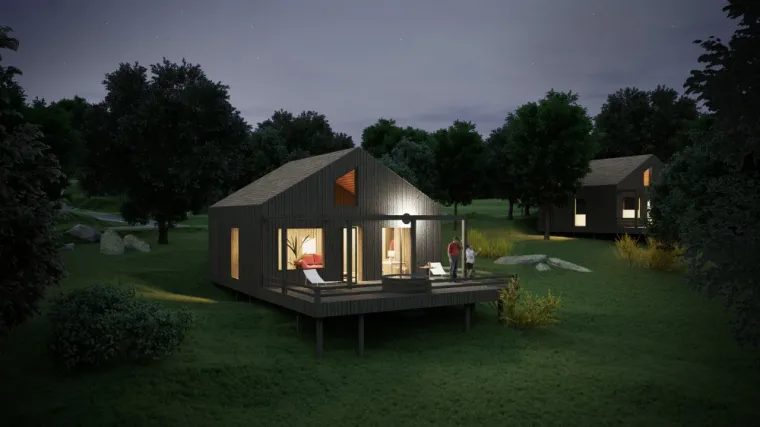 'Teslino gnjezdo' usred čarobne Like: Vile u divljini &scaron;ume, na kro&scaron;njama drveća, na jezeru...