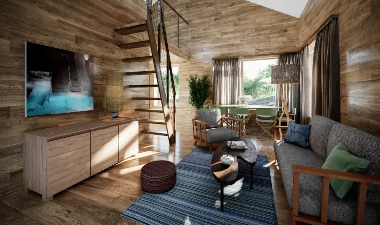 'Teslino gnjezdo' usred čarobne Like: Vile u divljini &scaron;ume, na kro&scaron;njama drveća, na jezeru...