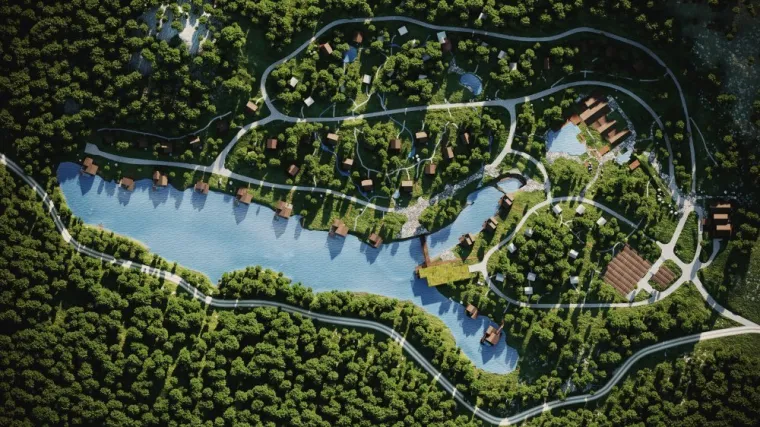 'Teslino gnjezdo' usred čarobne Like: Vile u divljini &scaron;ume, na kro&scaron;njama drveća, na jezeru...