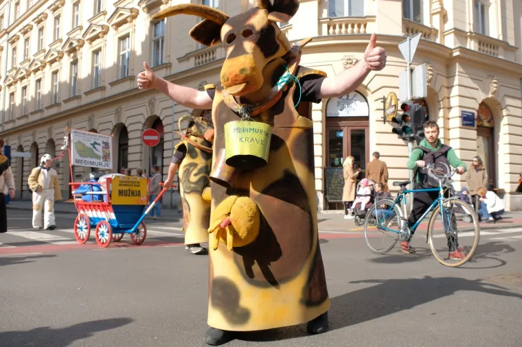 Zagreb: Fašnička povorka u centru grada povodom manifestacije Fašnik vu Zagrebu 02.03.2019., Zagreb - Fasnicka povorka u sklopu manifestacije "Fasnik vu Zagrebu" prosla je od Trga bana Josipa Jelacica do Hrvatskog narodnog kazalista.
Photo: Slaven Branislav Babic/PIXSELL