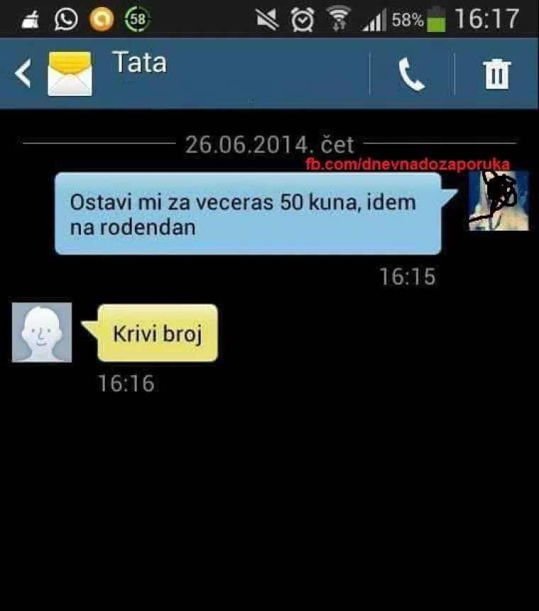 Kad mamu nazove&scaron; 'Interpol', a ona je bijesna jer je zove&scaron; samo zbog para: JO&Scaron; 30 urnebesnih poruka roditelja