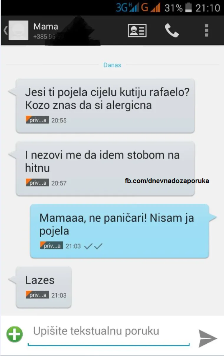 Kad mamu nazove&scaron; 'Interpol', a ona je bijesna jer je zove&scaron; samo zbog para: JO&Scaron; 30 urnebesnih poruka roditelja