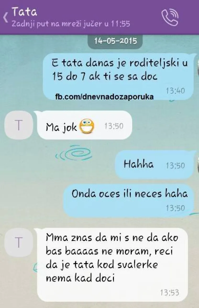 Kad mamu nazove&scaron; 'Interpol', a ona je bijesna jer je zove&scaron; samo zbog para: JO&Scaron; 30 urnebesnih poruka roditelja