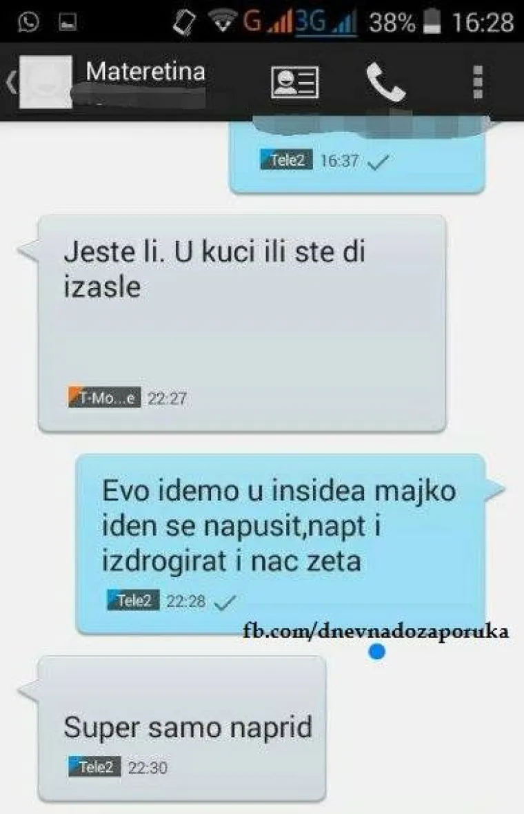 Kad mamu nazove&scaron; 'Interpol', a ona je bijesna jer je zove&scaron; samo zbog para: JO&Scaron; 30 urnebesnih poruka roditelja